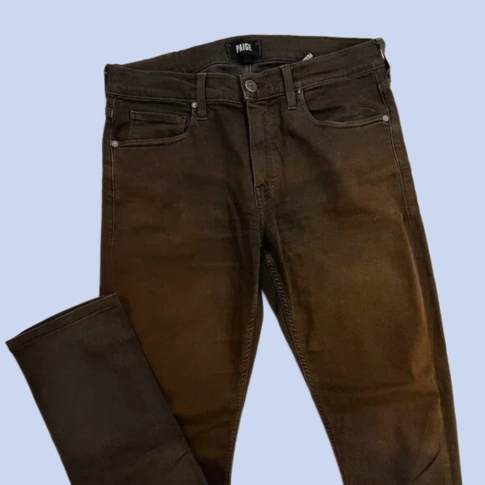 "Paige" Transcend Lennox Slim Jean Vintage Juniper Size 31